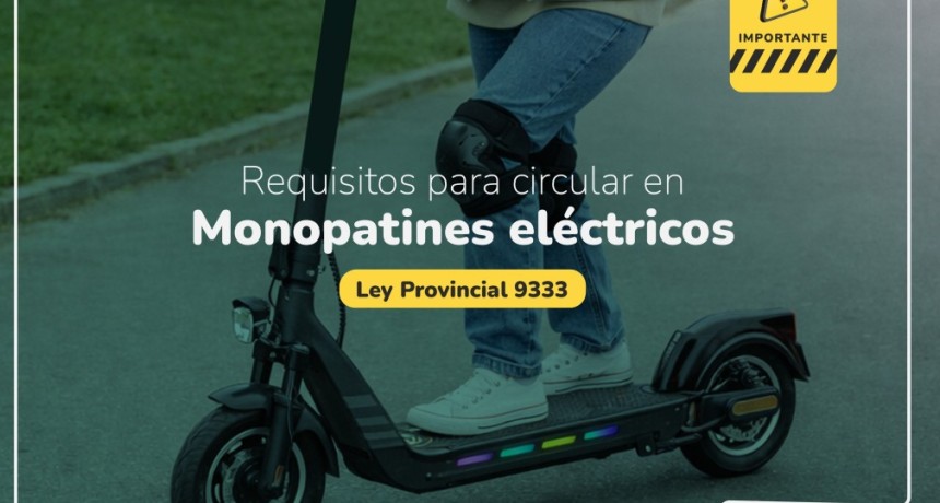 Tupungato multar&aacute; a quienes incumplan la reglamentaci&oacute;n para circular en monopatines el&eacute;ctricos