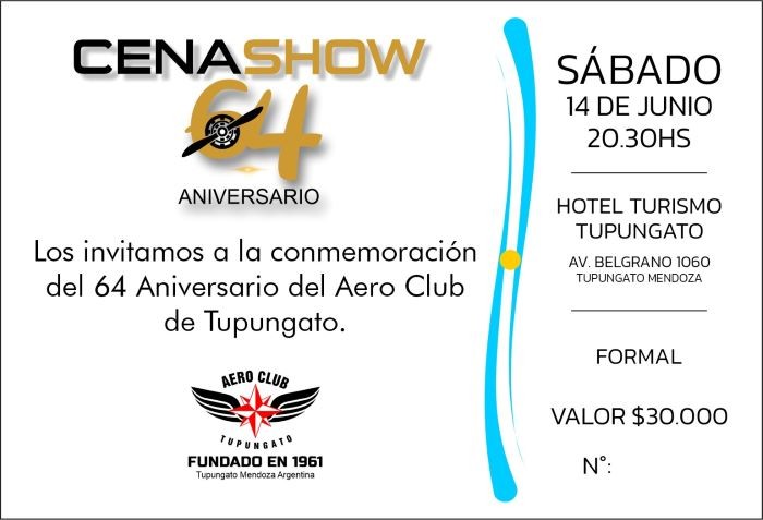 64 Aniversario del Aero Club Tupungato