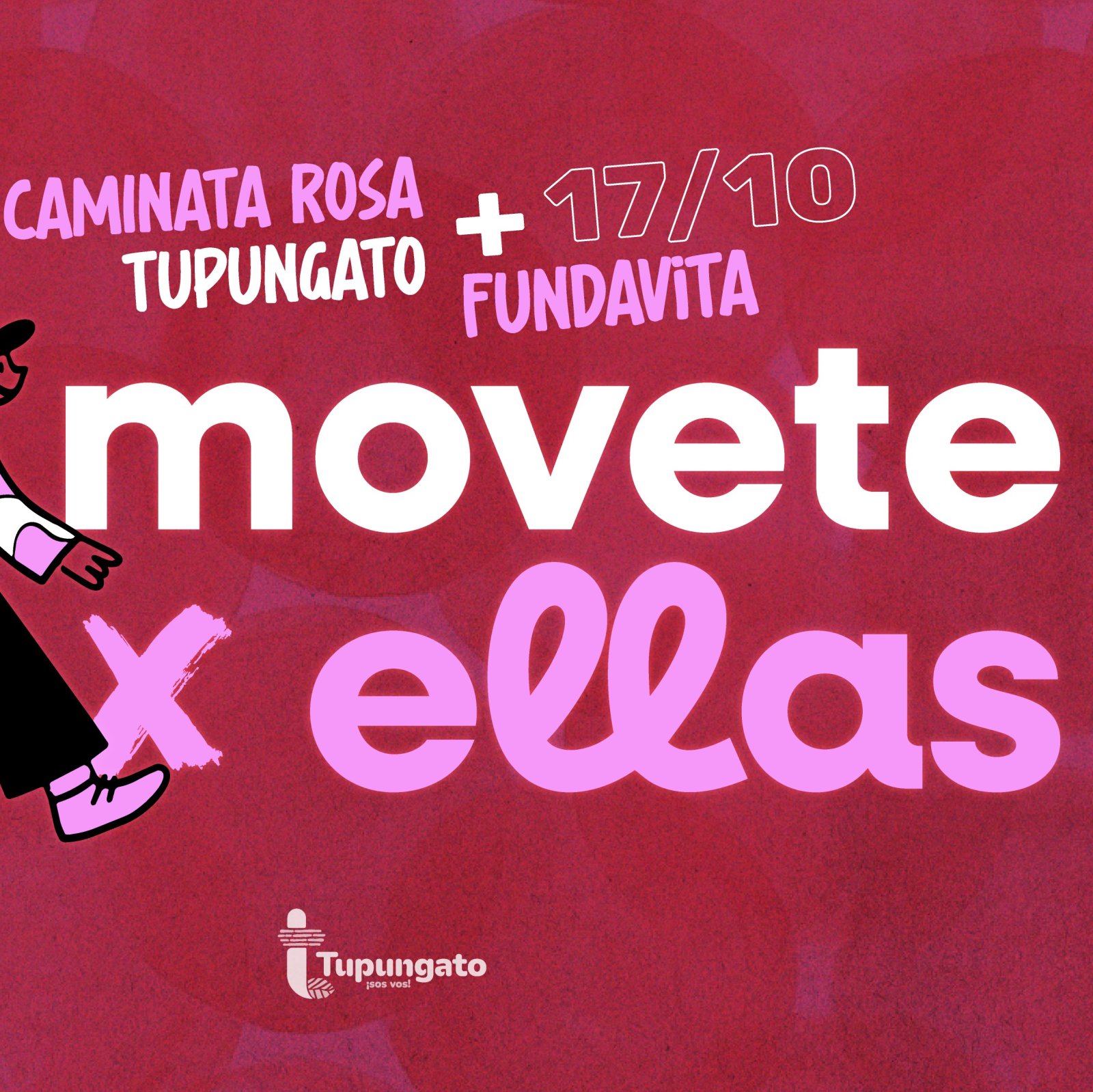Octubre Rosa: Tupungato y Fundavita se unen para realizar la Caminata &ldquo;Movete x Ellas&rdquo;